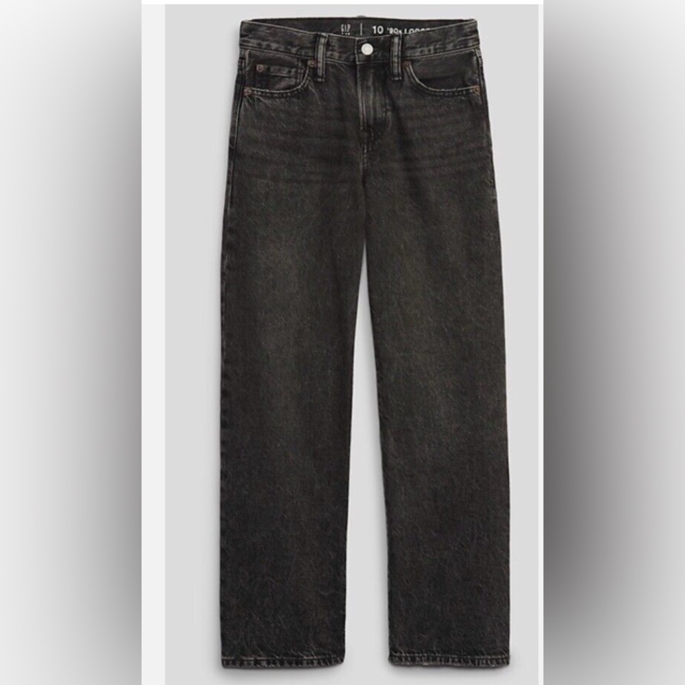 Boys Gap ‘90s Loose Fit Jeans size 14 Black